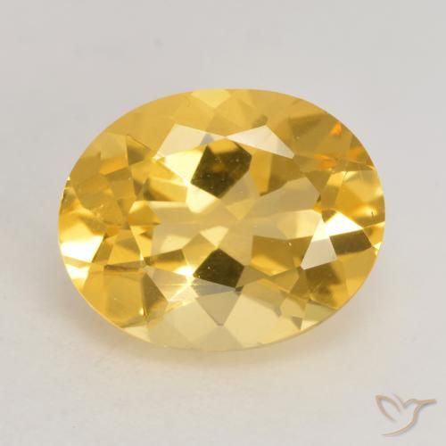 2.94ct Naturel Doré Citrine, ovale, VVS-VS