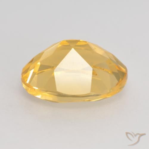 Citrine Doré vif naturelle ovale, 3.24 ct, VVS-VS