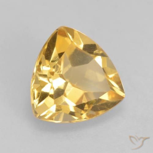 Citrine Doré moyen naturelle Trillion, 1.76 ct, VS