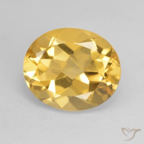 3.63ct Naturel Orange doré profond Citrine, ovale, VVS-VS