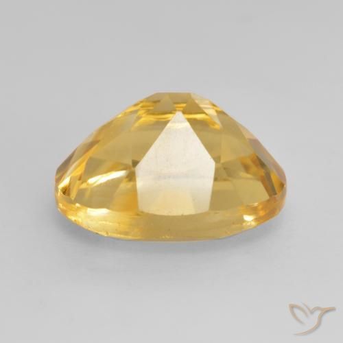 Citrine Orange doré profond naturelle ovale, 3.73 ct, VS