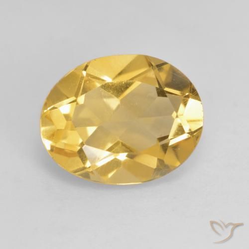 2.90ct Naturel Orange doré profond Citrine, ovale, VS