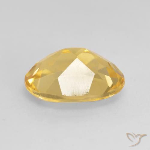 Citrine Orange doré profond naturelle ovale, 2.90 ct, VS