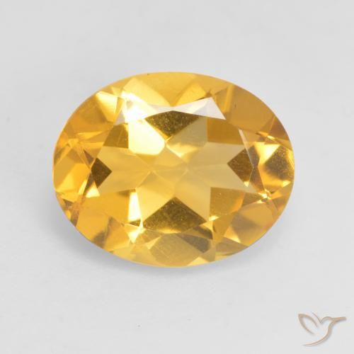 3.17ct Naturel Doré moyen Citrine, ovale, VVS-VS