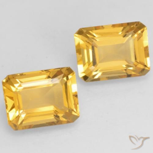Shop natural 3.43ct Doré Citrine gems, Octogone / coupe Émeraude, from Brésil at GemSelect. In stock, global shipping!