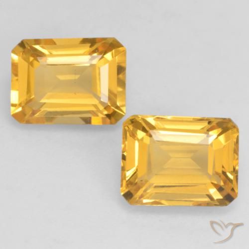 Shop natural 3.21ct Doré vif Citrine gems, Octogone / coupe Émeraude, from Brésil at GemSelect. In stock, global shipping!