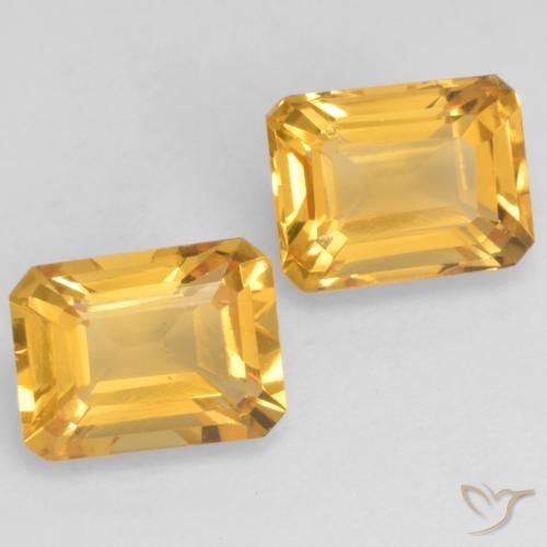 Shop natural 3.21ct Doré vif Citrine gems, Octogone / coupe Émeraude, from Brésil at GemSelect. In stock, global shipping!