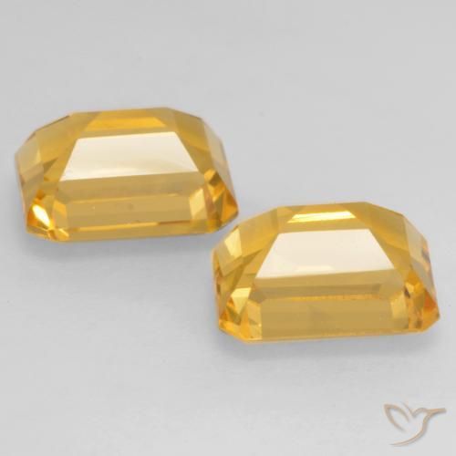 Shop natural 3.40ct Doré vif Citrine gems, Octogone / coupe Émeraude, from Brésil at GemSelect. In stock, global shipping!