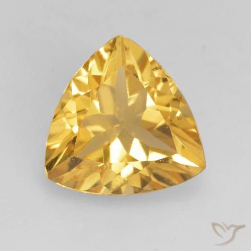 Citrine Or moyen naturelle Trillion, 2.05 ct, VVS-VS