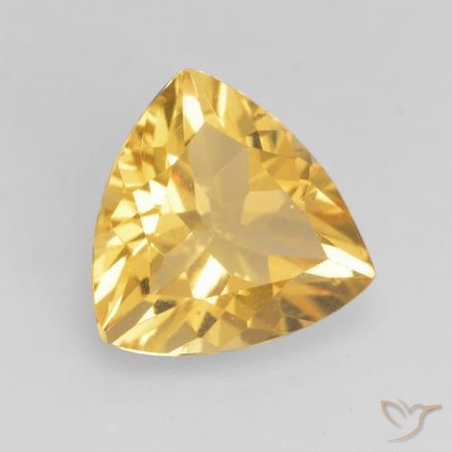 Citrine Or moyen naturelle Trillion, 2.05 ct, VVS-VS