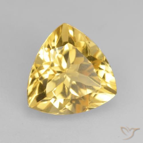 Citrine Orange Doré naturelle Trillion, 2.31 ct, VVS-VS