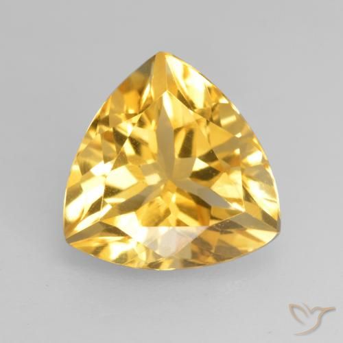 Citrine Doré naturelle Trillion, 2.20 ct, VVS-VS
