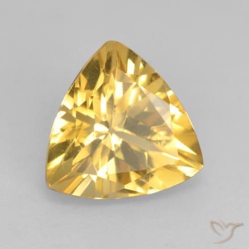 Citrine Doré naturelle Trillion, 2.18 ct, VVS-VS