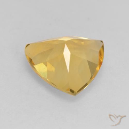 Citrine Doré moyen naturelle Trillion, 1.96 ct, VVS-VS