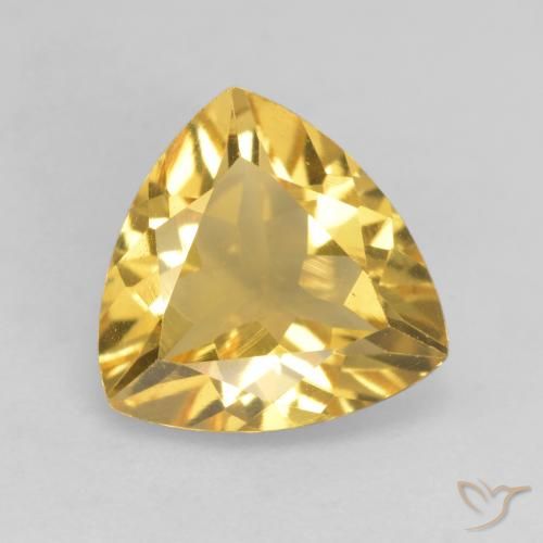Citrine Doré naturelle Trillion, 2.02 ct, VVS-VS