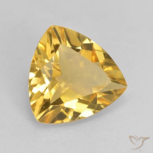 Citrine Doré naturelle Trillion, 2.02 ct, VVS-VS
