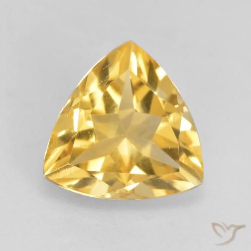 Citrine Doré naturelle Trillion, 2.20 ct, VVS-VS