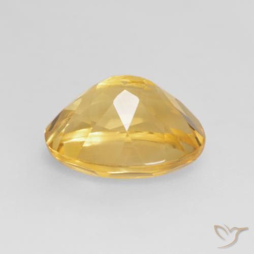 Citrine Doré moyen naturelle ovale, 1.83 ct, VVS-VS
