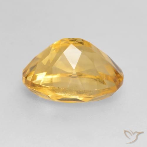 Citrine Doré moyen-foncé naturelle ovale, 1.97 ct, VVS-VS