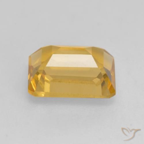 Citrine Doré moyen-foncé naturelle Octogone / coupe Émeraude, 1.72 ct, VVS-VS