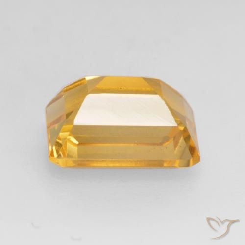 Citrine Doré profond naturelle Octogone / coupe Émeraude, 1.71 ct, VVS-VS