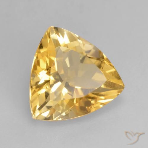 Citrine Orange Doré naturelle Trillion, 1.98 ct, VVS-VS