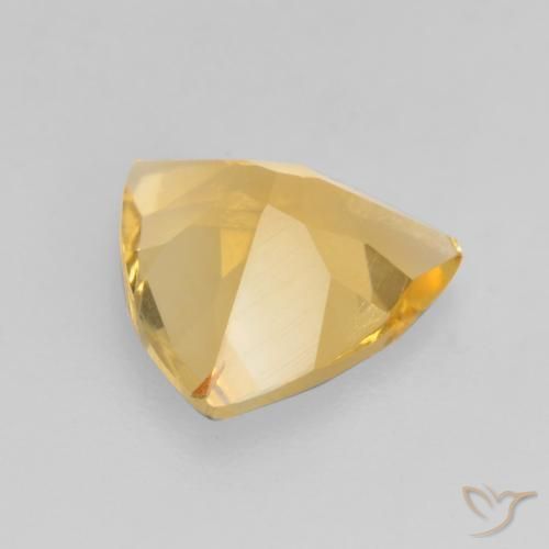 Citrine Or moyen naturelle Trillion, 1.29 ct, VS