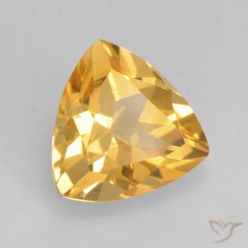 Citrine Orange Doré naturelle Trillion, 1.68 ct, VS
