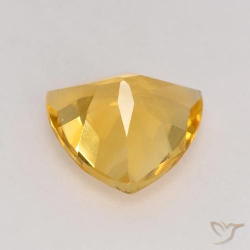 Citrine Doré moyen-foncé naturelle Trillion, 1.77 ct, VVS-VS