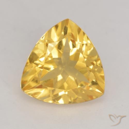 2.10ct Naturel Doré Citrine, Trillion, VVS-VS