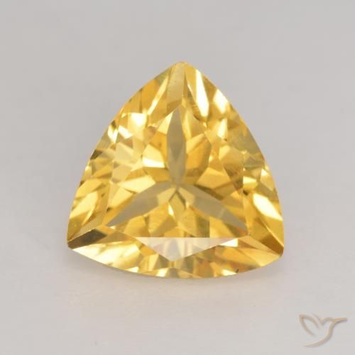 2.11ct Naturel Or moyen Citrine, Trillion, VVS-VS
