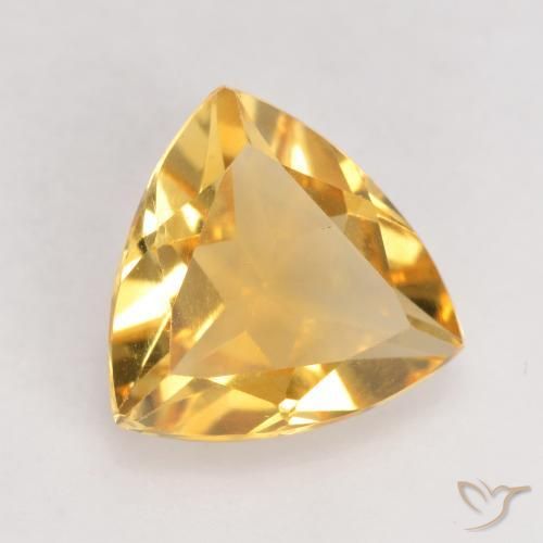 Citrine Doré vif naturelle Trillion, 1.99 ct, VVS-VS