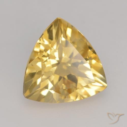 Citrine Or moyen naturelle Trillion, 2.15 ct, VVS-VS