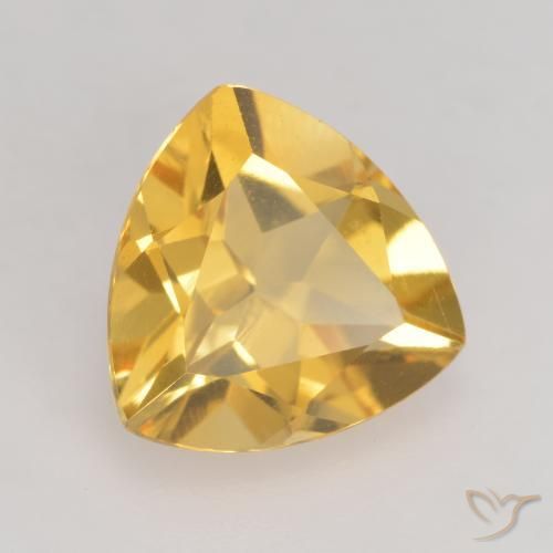 Citrine Doré moyen naturelle Trillion, 2.15 ct, VVS-VS