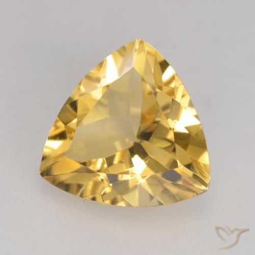 Citrine Or naturelle Trillion, 2.02 ct, VVS-VS