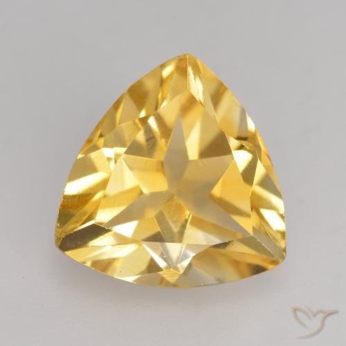 2.14ct Naturel Doré vif Citrine, Trillion, VVS-VS