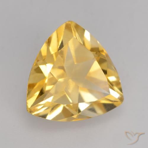 Citrine Doré vif naturelle Trillion, 2.14 ct, VVS-VS