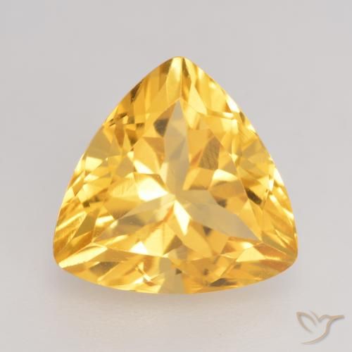 2.47ct Naturel Or moyen Citrine, Trillion, VVS-VS