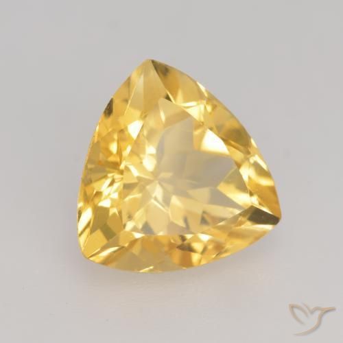 Citrine Doré vif naturelle Trillion, 2.29 ct, VVS-VS