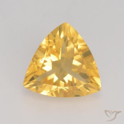 Citrine Or moyen naturelle Trillion, 2.11 ct, VVS-VS