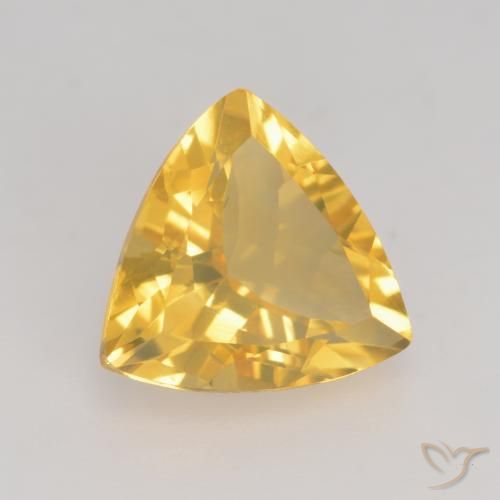 Citrine Or moyen naturelle Trillion, 2.11 ct, VVS-VS