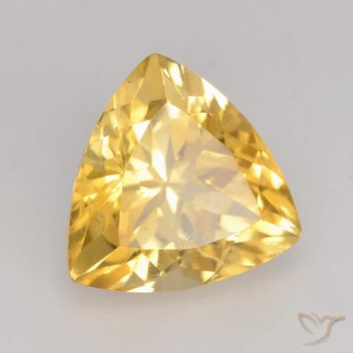 Citrine Or moyen naturelle Trillion, 2.35 ct, VVS-VS