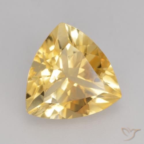Citrine Or naturelle Trillion, 2.25 ct, VVS-VS