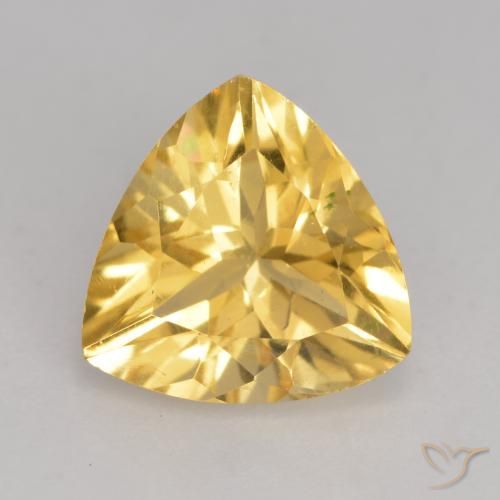 Citrine Doré moyen naturelle Trillion, 2.03 ct, VVS-VS