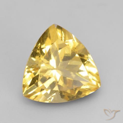Citrine Doré naturelle Trillion, 2.20 ct, VVS-VS