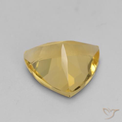 Citrine Doré moyen naturelle Trillion, 1.89 ct, VVS-VS