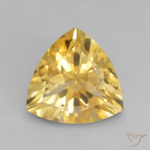 2.27ct Naturel Doré moyen Citrine, Trillion, VVS-VS