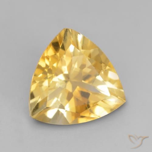 Citrine Doré moyen naturelle Trillion, 2.27 ct, VVS-VS