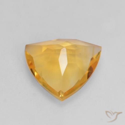 Citrine Orange-or naturelle Trillion, 1.80 ct, VVS-VS