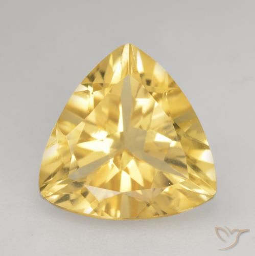 2.18ct Naturel Or moyen Citrine, Trillion, VVS-VS